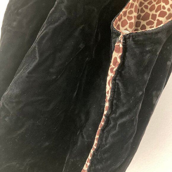 FUN Handmade Giraffe print reversible crossbody velvet purse & shoulder tote - Picture 5 of 9